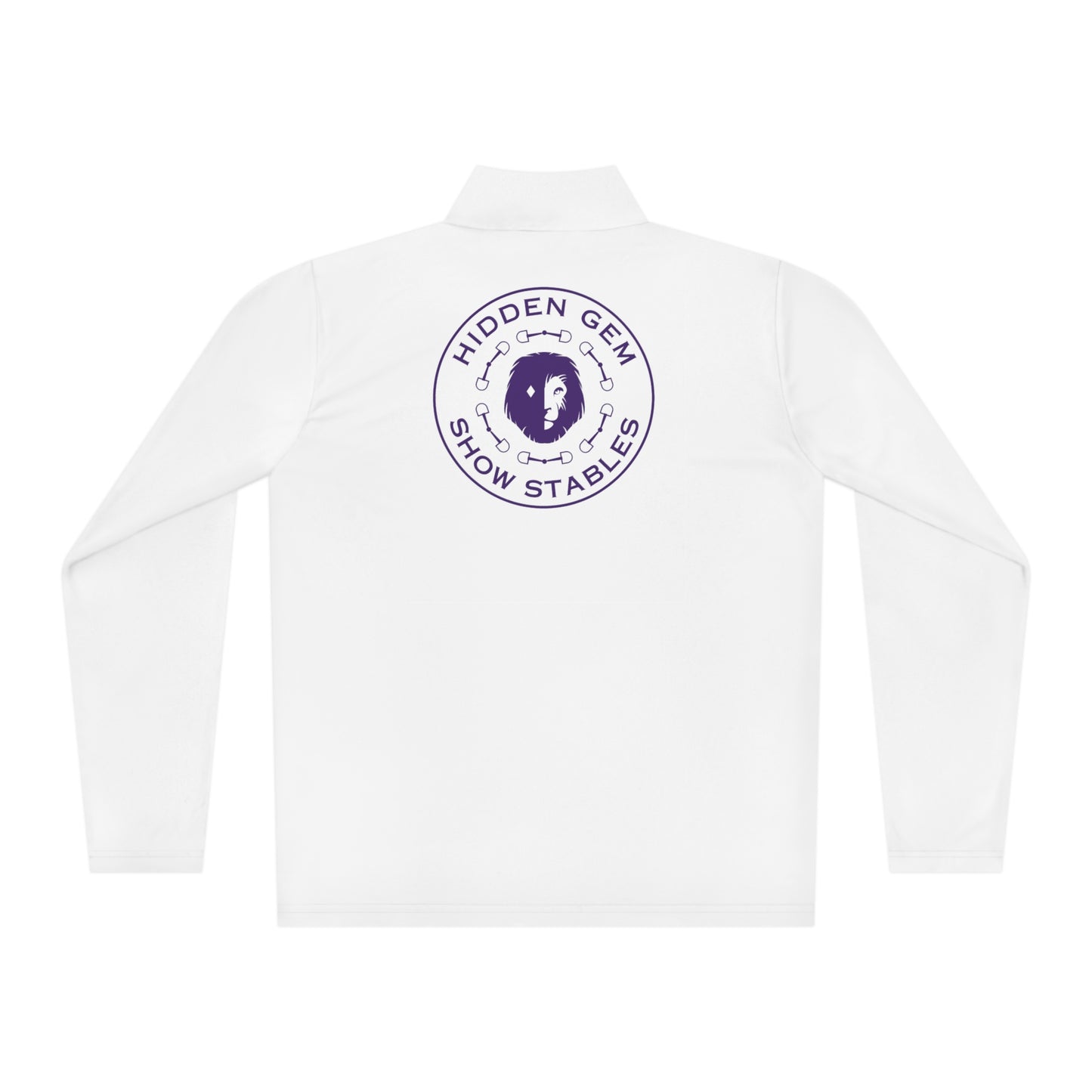 Quarter-Zip Sunshirt Pullover with Logo Front & Back