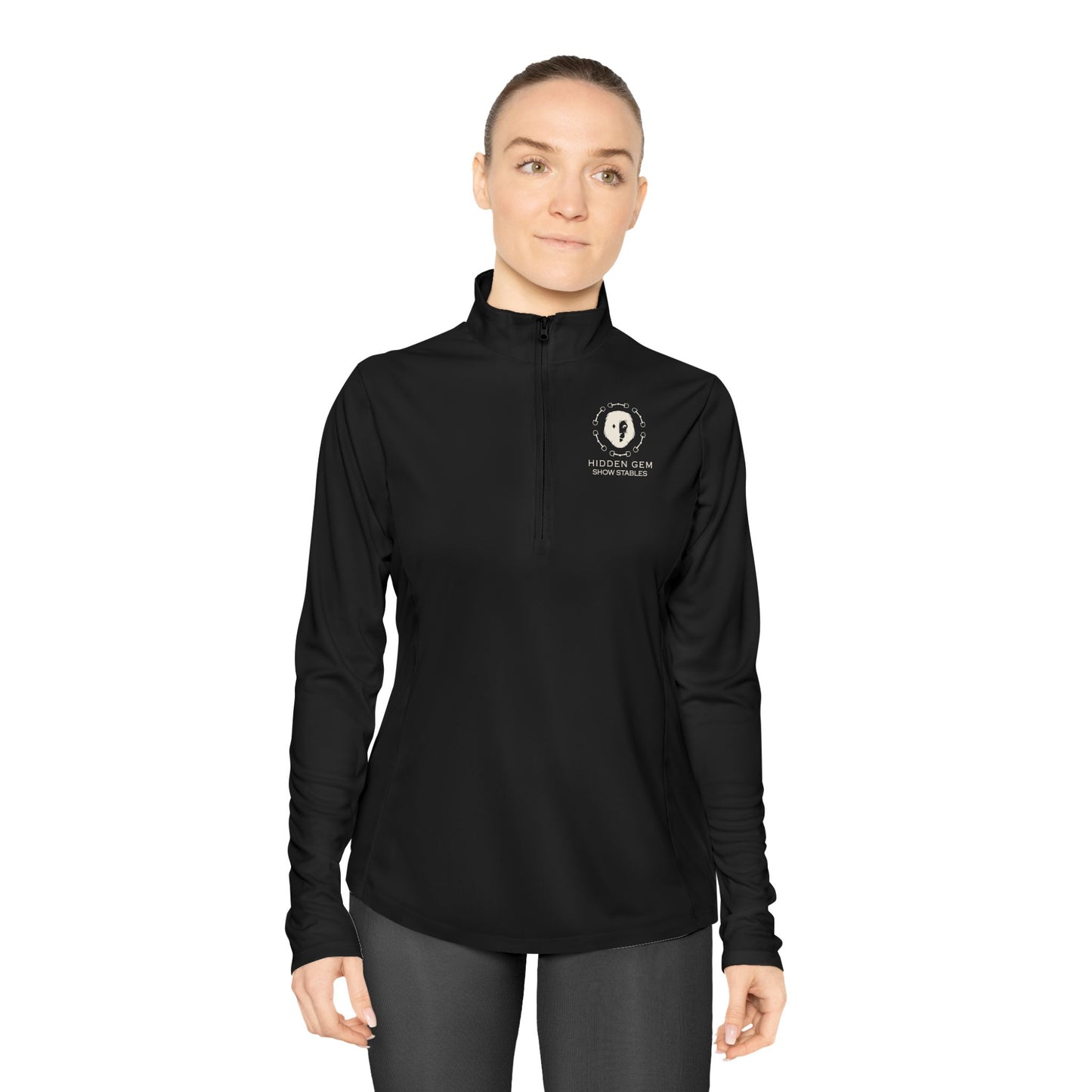 Hidden Gem Show Stables Ladies Quarter Zip Sunshirt