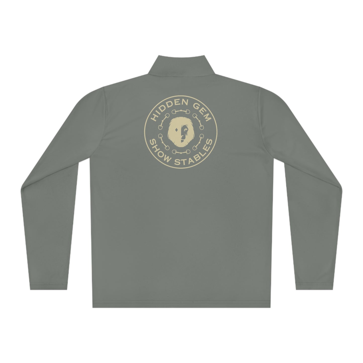 Quarter-Zip Sunshirt Pullover with Logo Front & Back