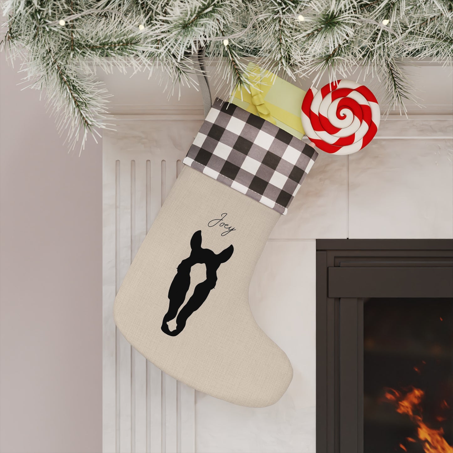 Custom Equestrian Christmas Stocking