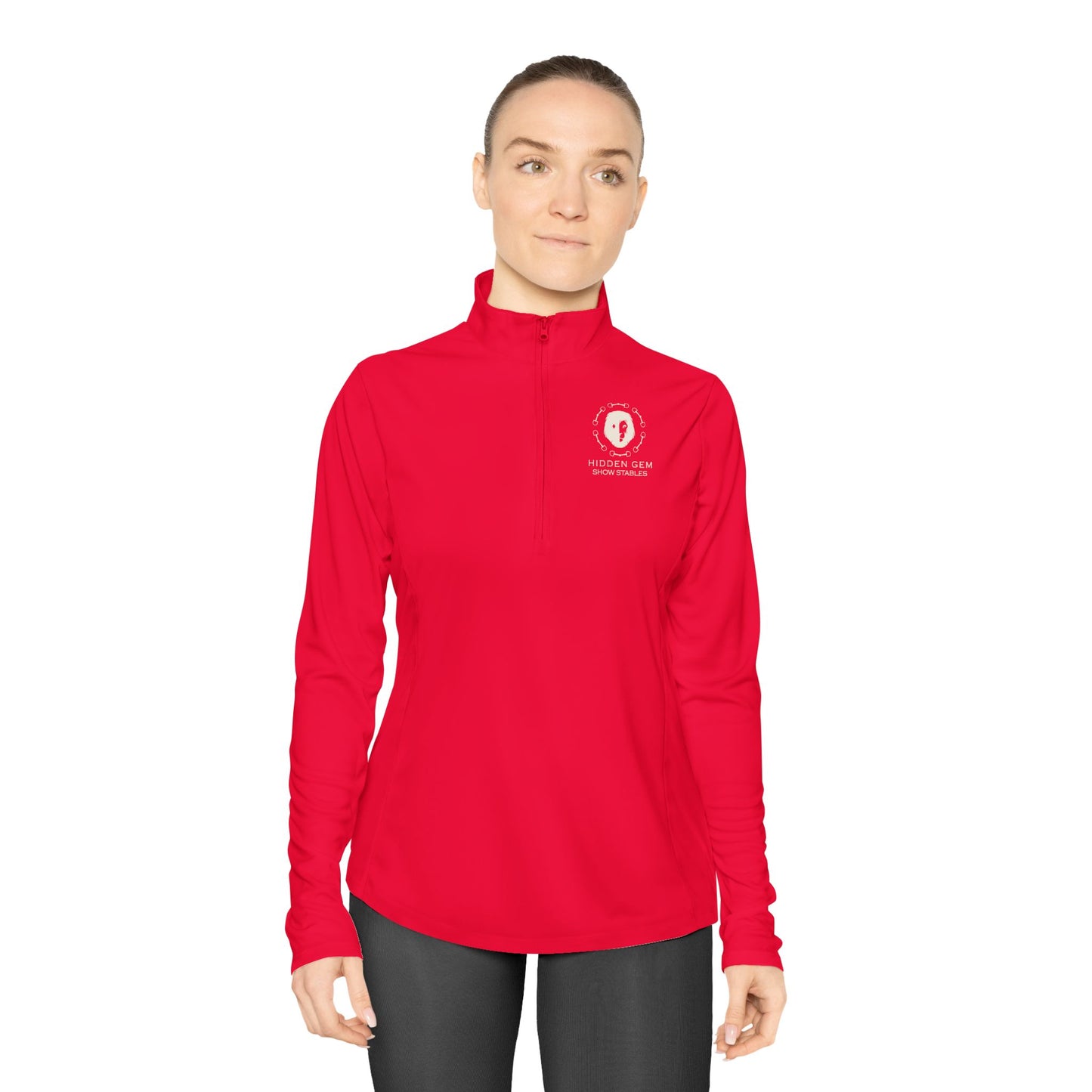 Hidden Gem Show Stables Ladies Quarter Zip Sunshirt