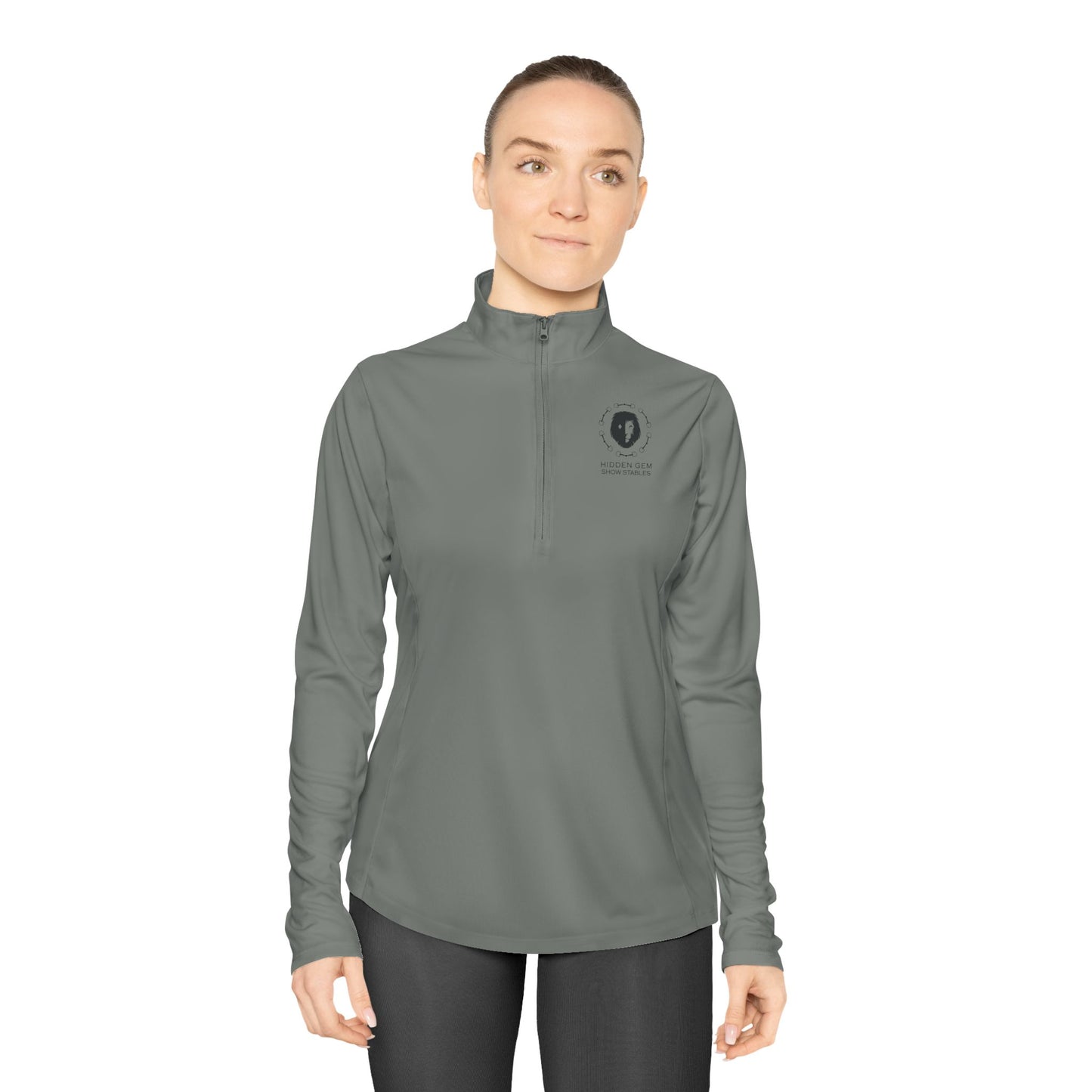 Hidden Gem Show Stables Ladies Quarter Zip Sunshirt