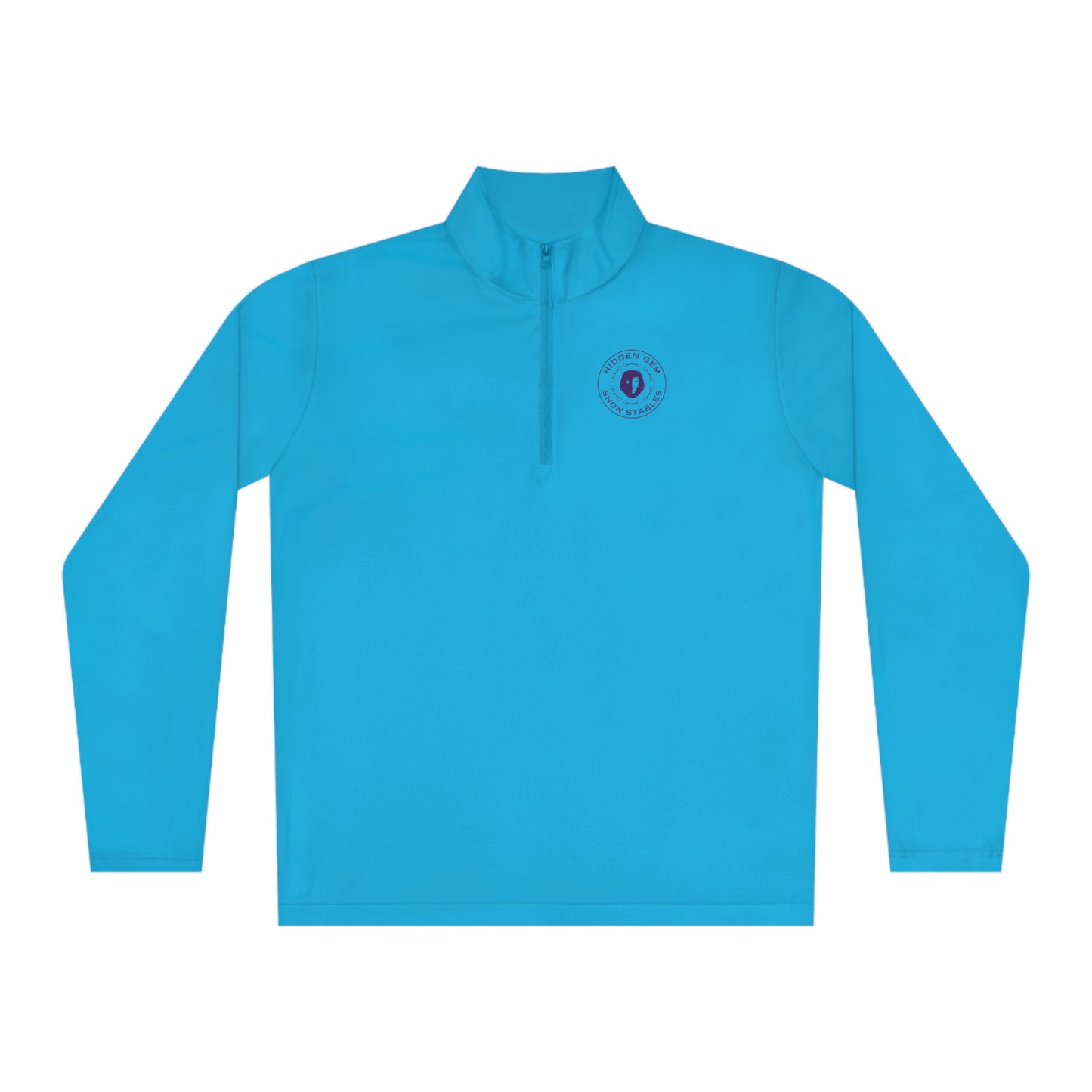 Quarter-Zip Sunshirt Pullover with Logo Front & Back