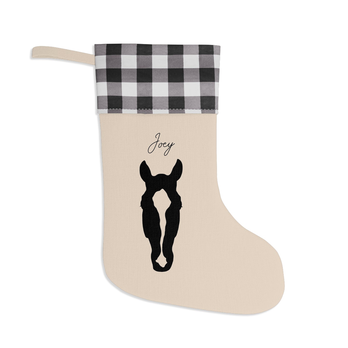 Custom Equestrian Christmas Stocking