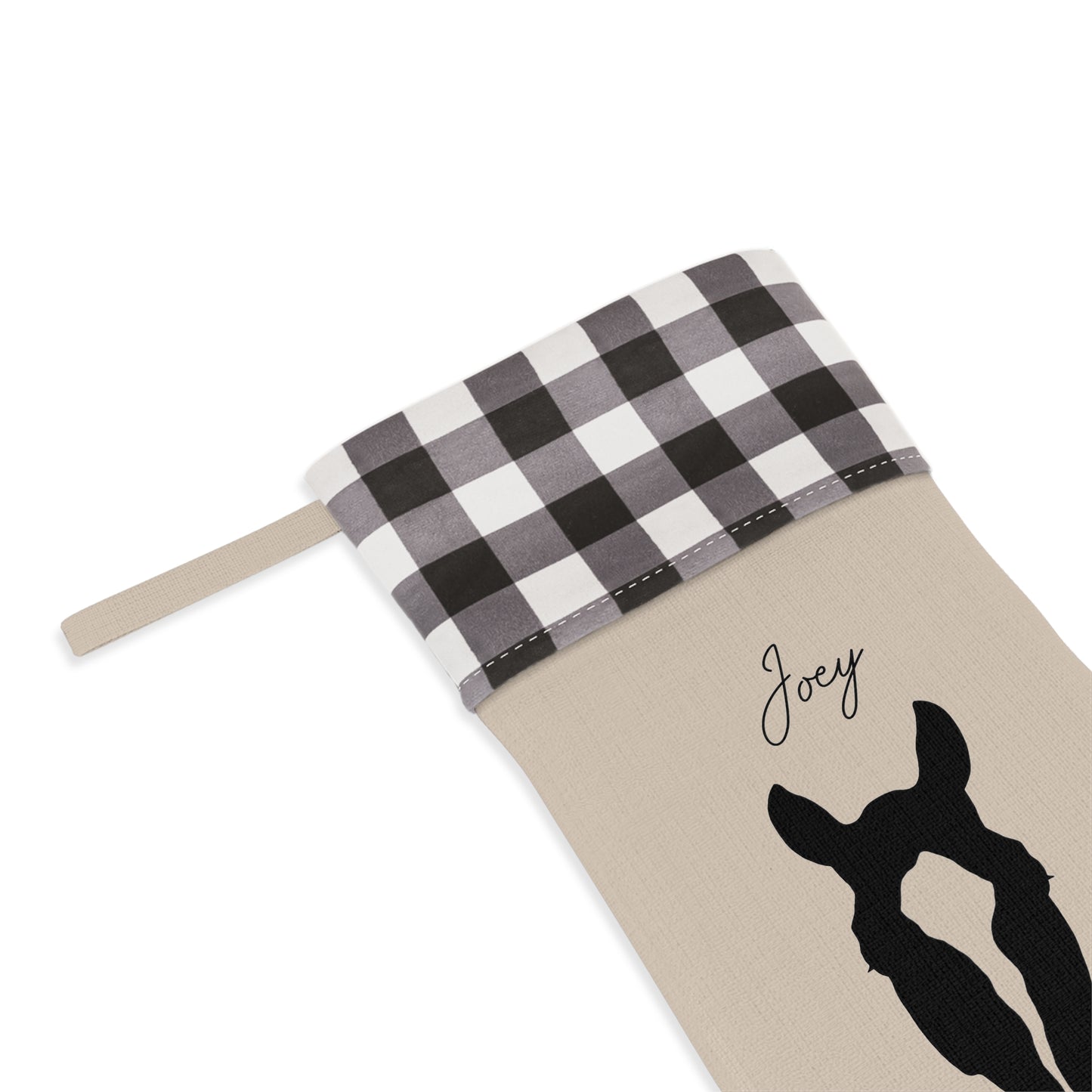 Custom Equestrian Christmas Stocking