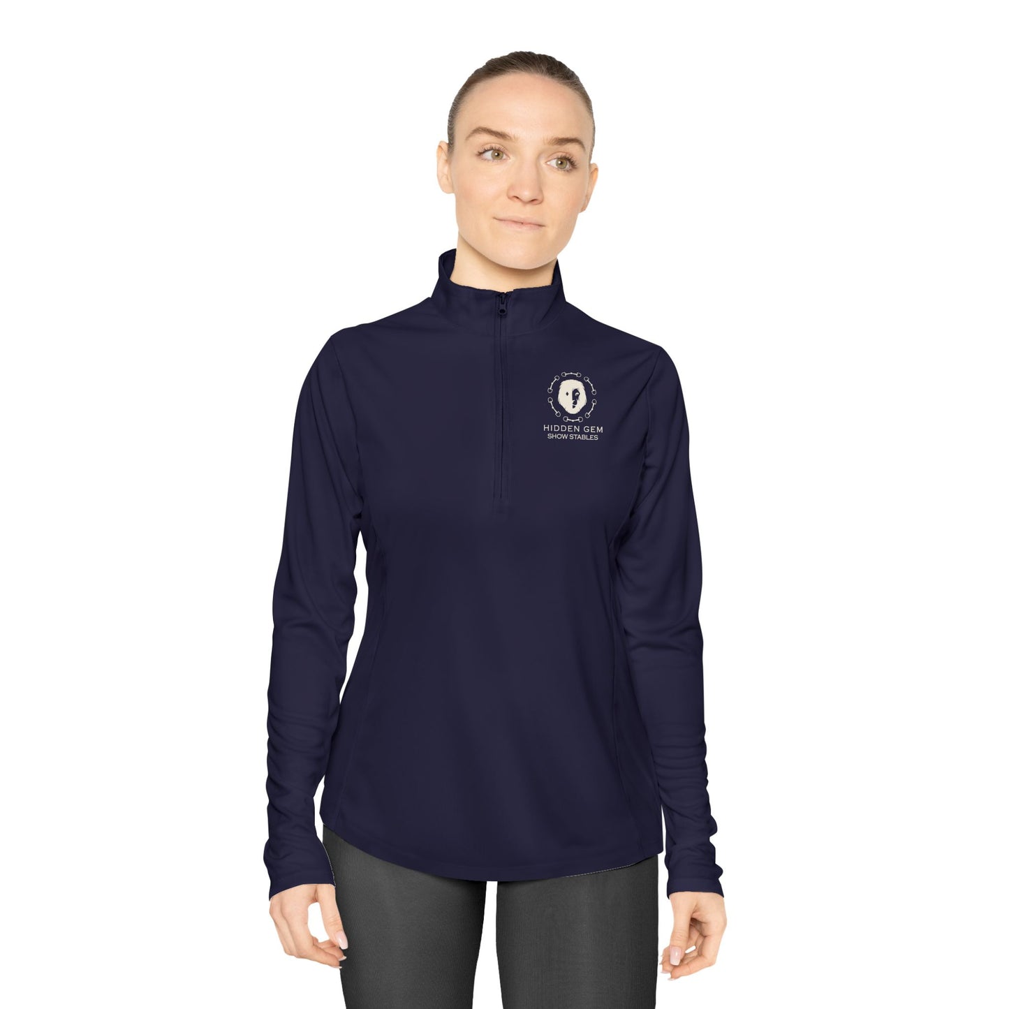 Hidden Gem Show Stables Ladies Quarter Zip Sunshirt