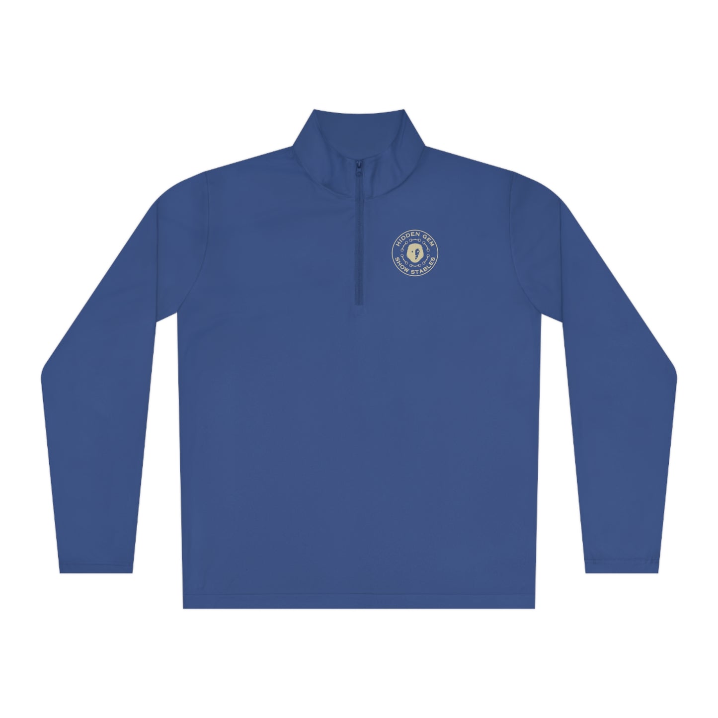 Quarter-Zip Sunshirt Pullover with Logo Front & Back