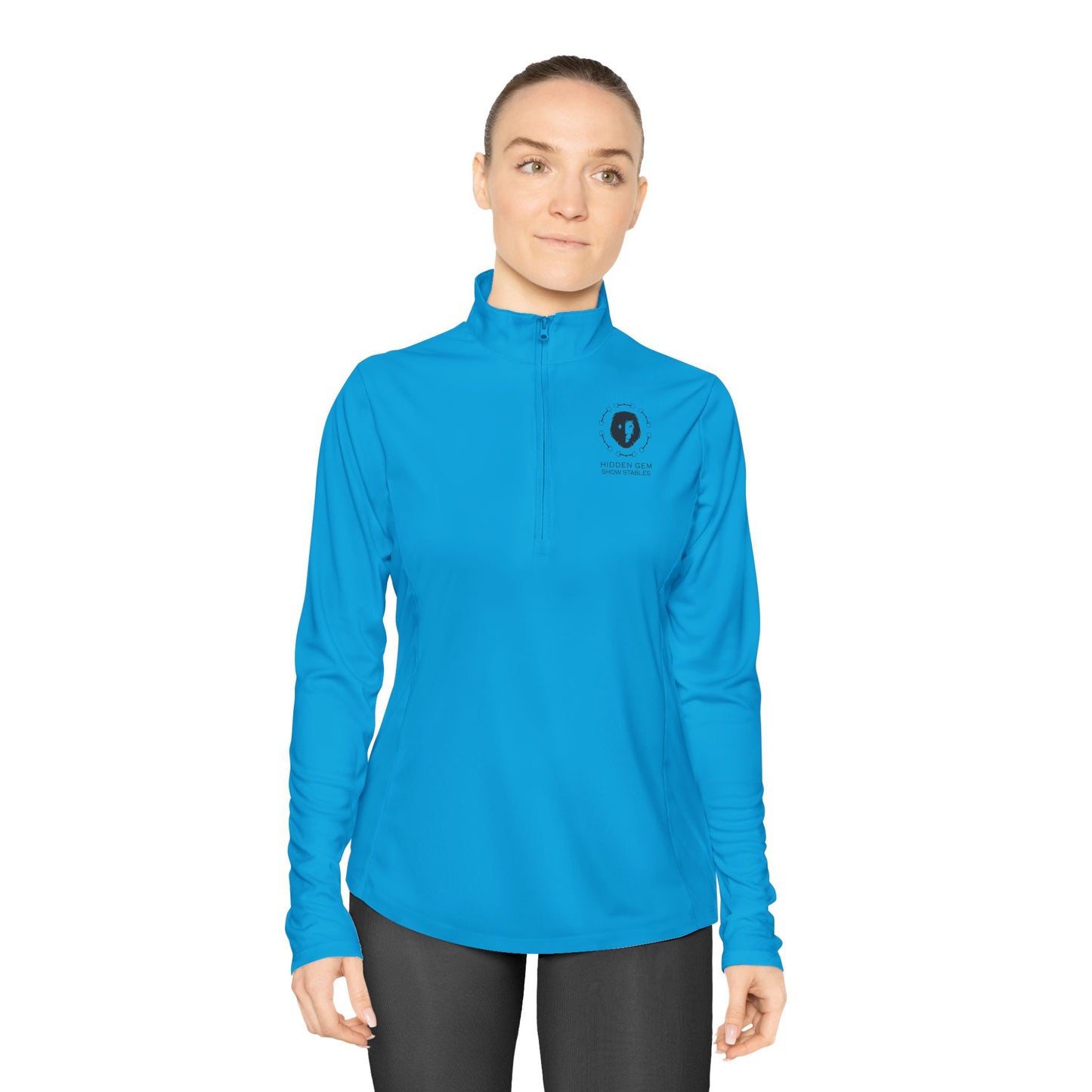Hidden Gem Show Stables Ladies Quarter Zip Sunshirt
