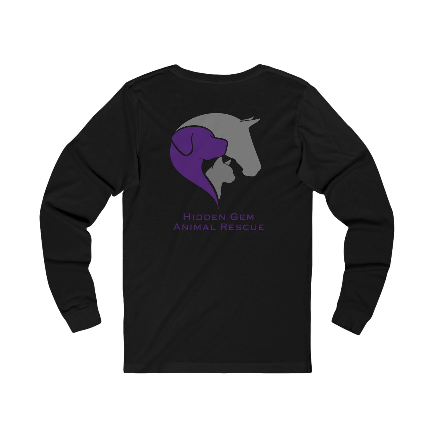 Hidden Gem Animal Rescue Unisex Jersey Long Sleeve Tee
