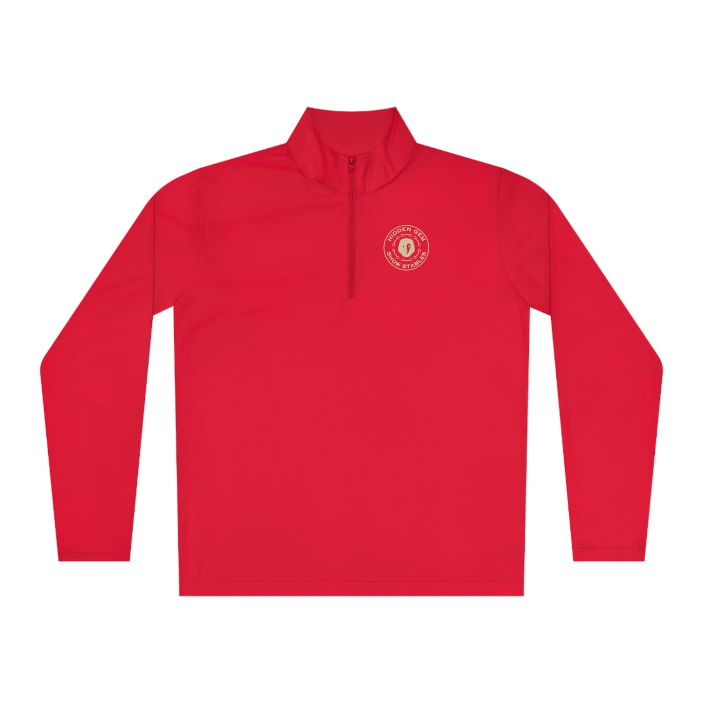 Quarter-Zip Sunshirt Pullover with Logo Front & Back