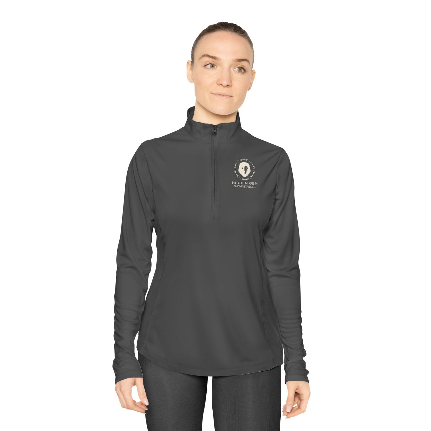Hidden Gem Show Stables Ladies Quarter Zip Sunshirt