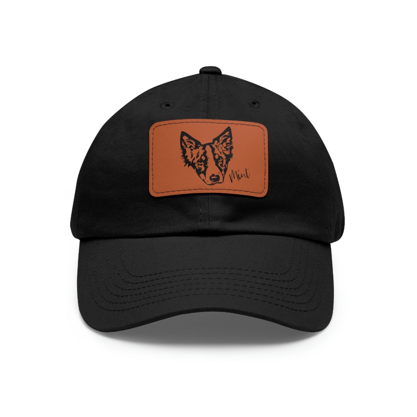 Custom Pet Dad Hat with Leather Patch