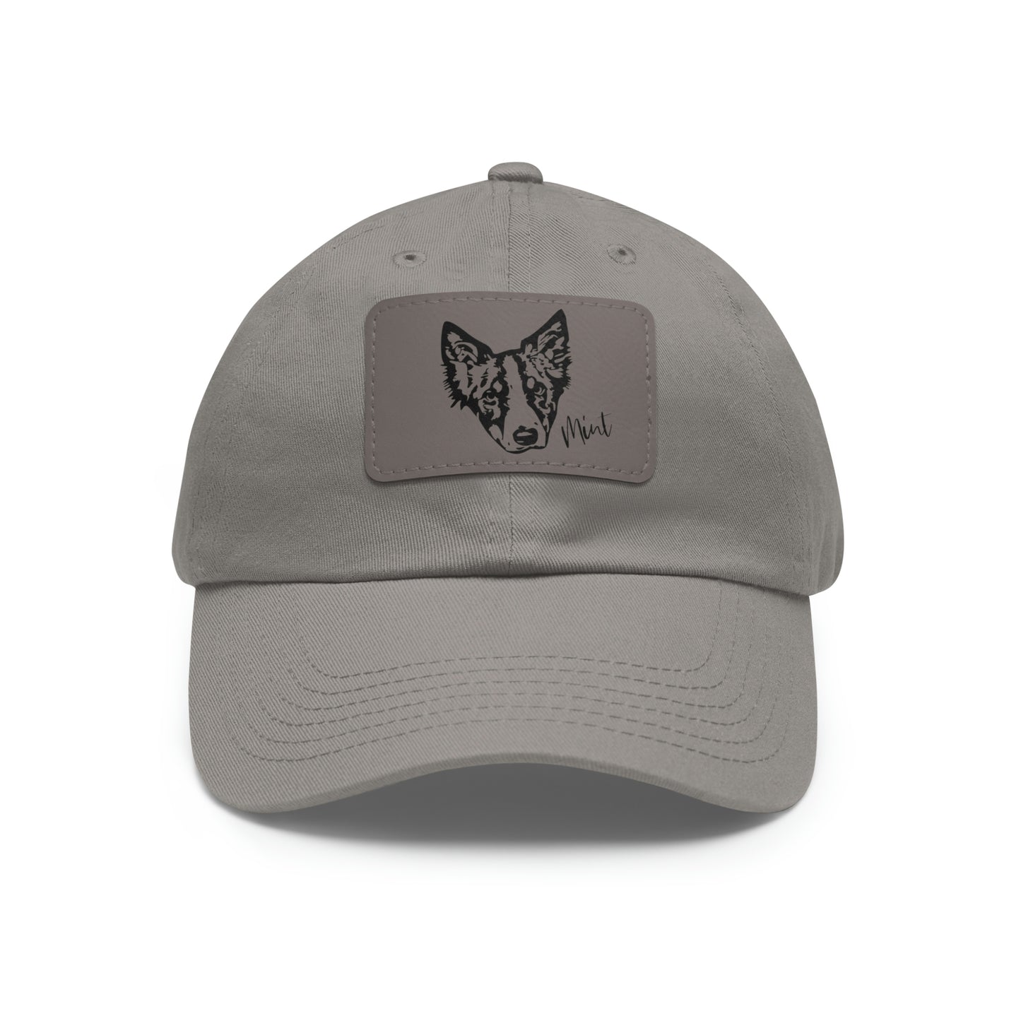 Custom Pet Dad Hat with Leather Patch
