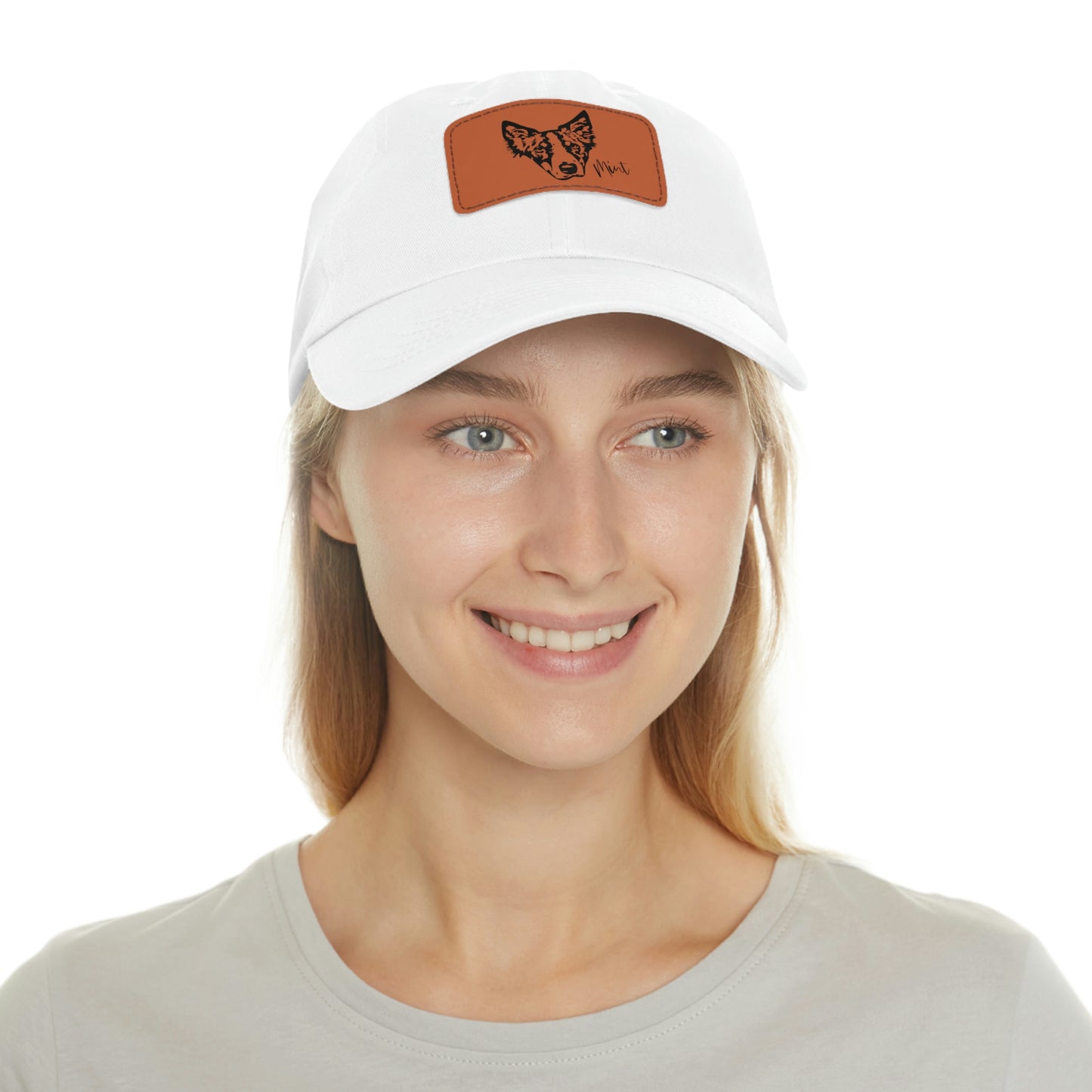 Custom Pet Dad Hat with Leather Patch
