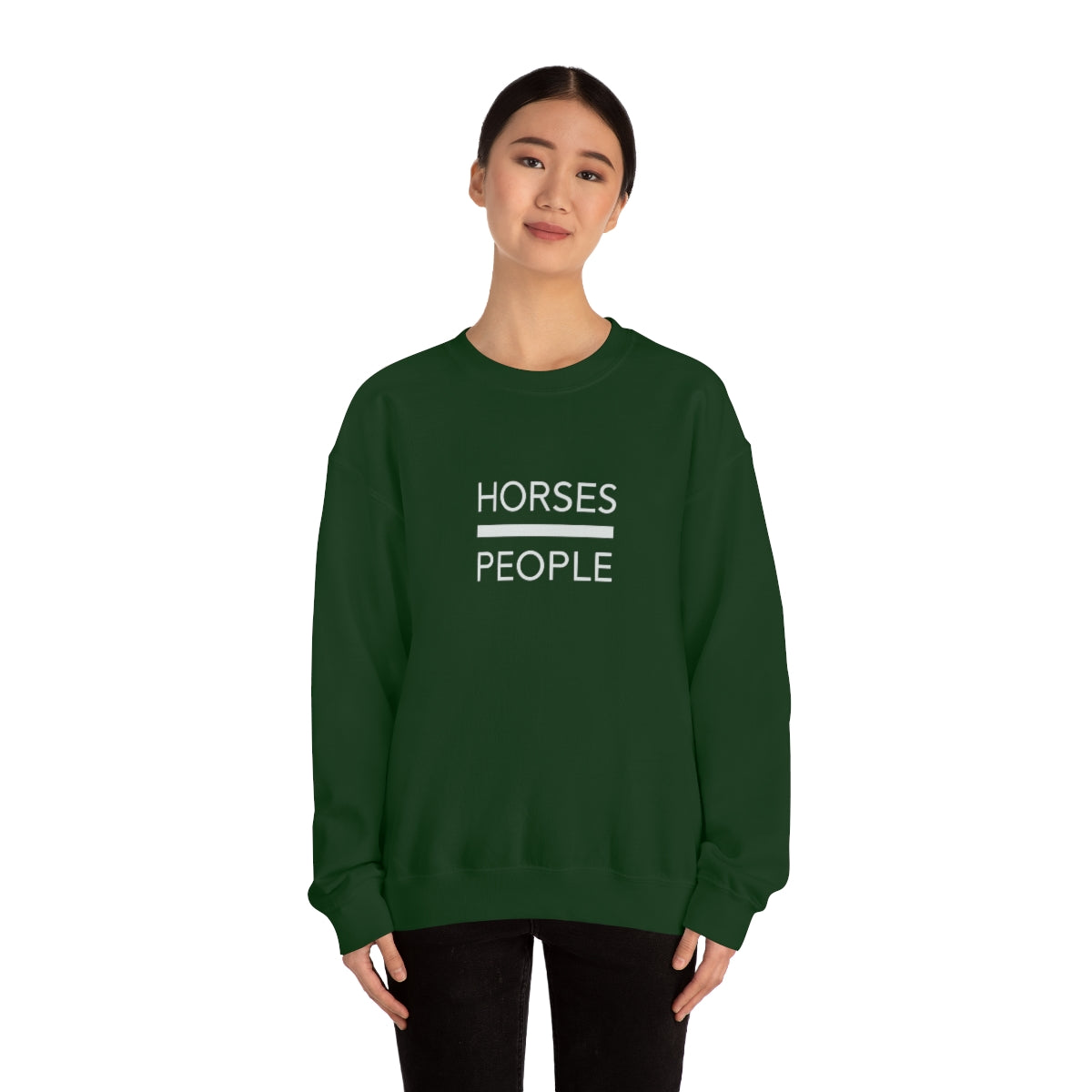 Horses over People Crew Sweatshirt