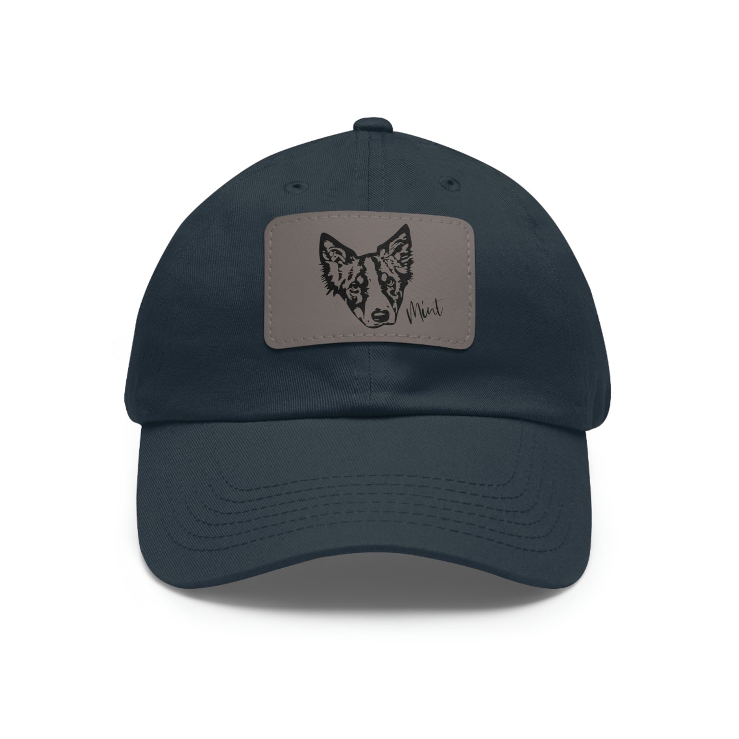 Custom Pet Dad Hat with Leather Patch
