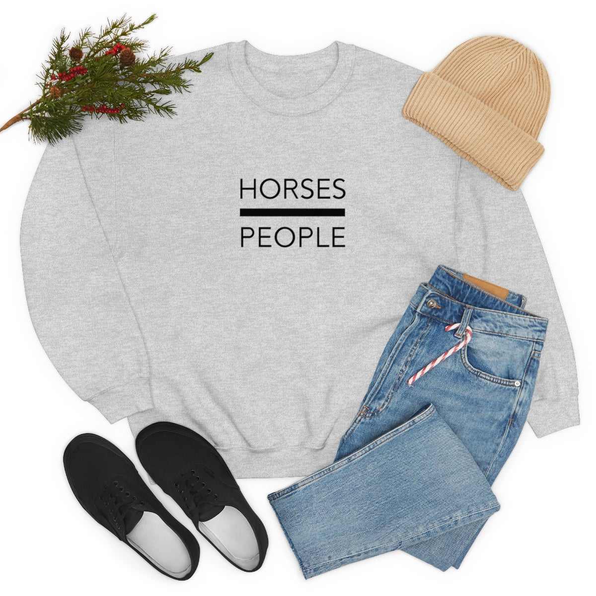 Horses over People Crew Sweatshirt
