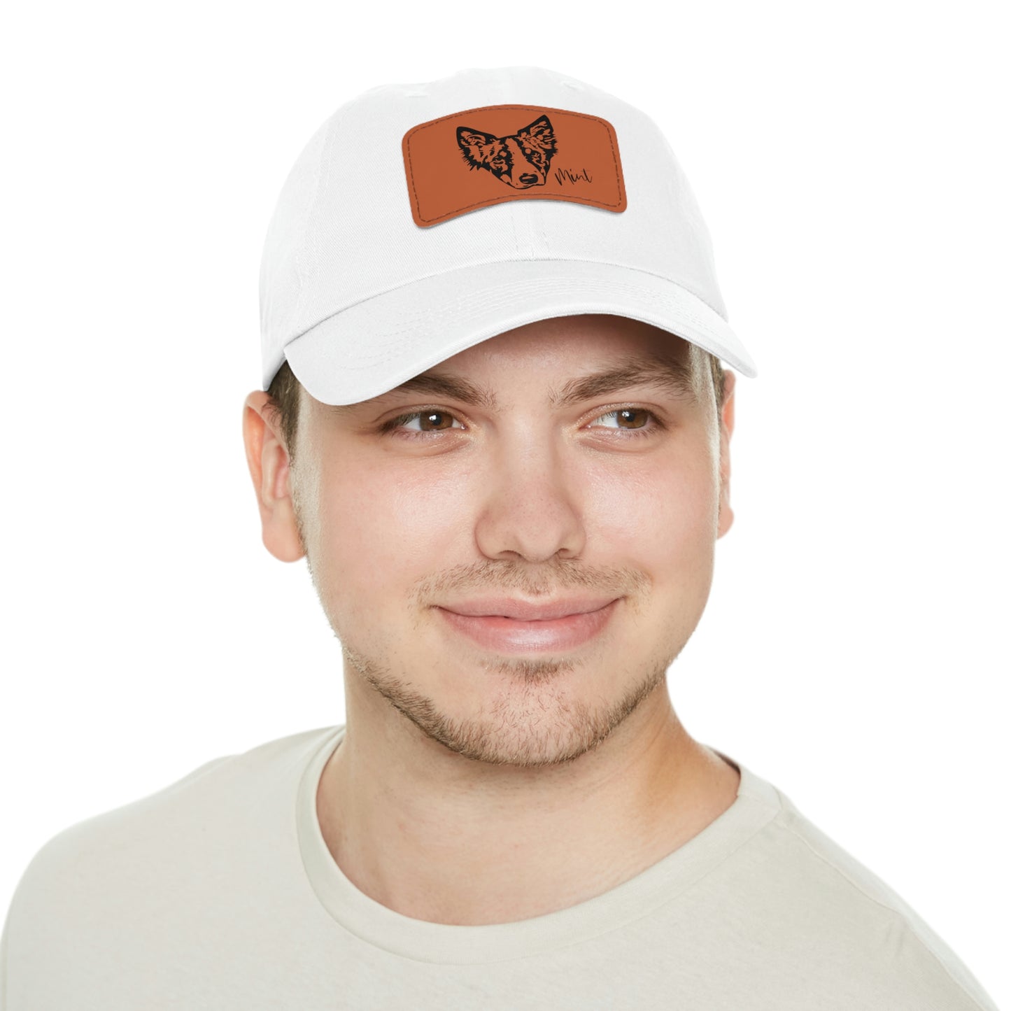 Custom Pet Dad Hat with Leather Patch