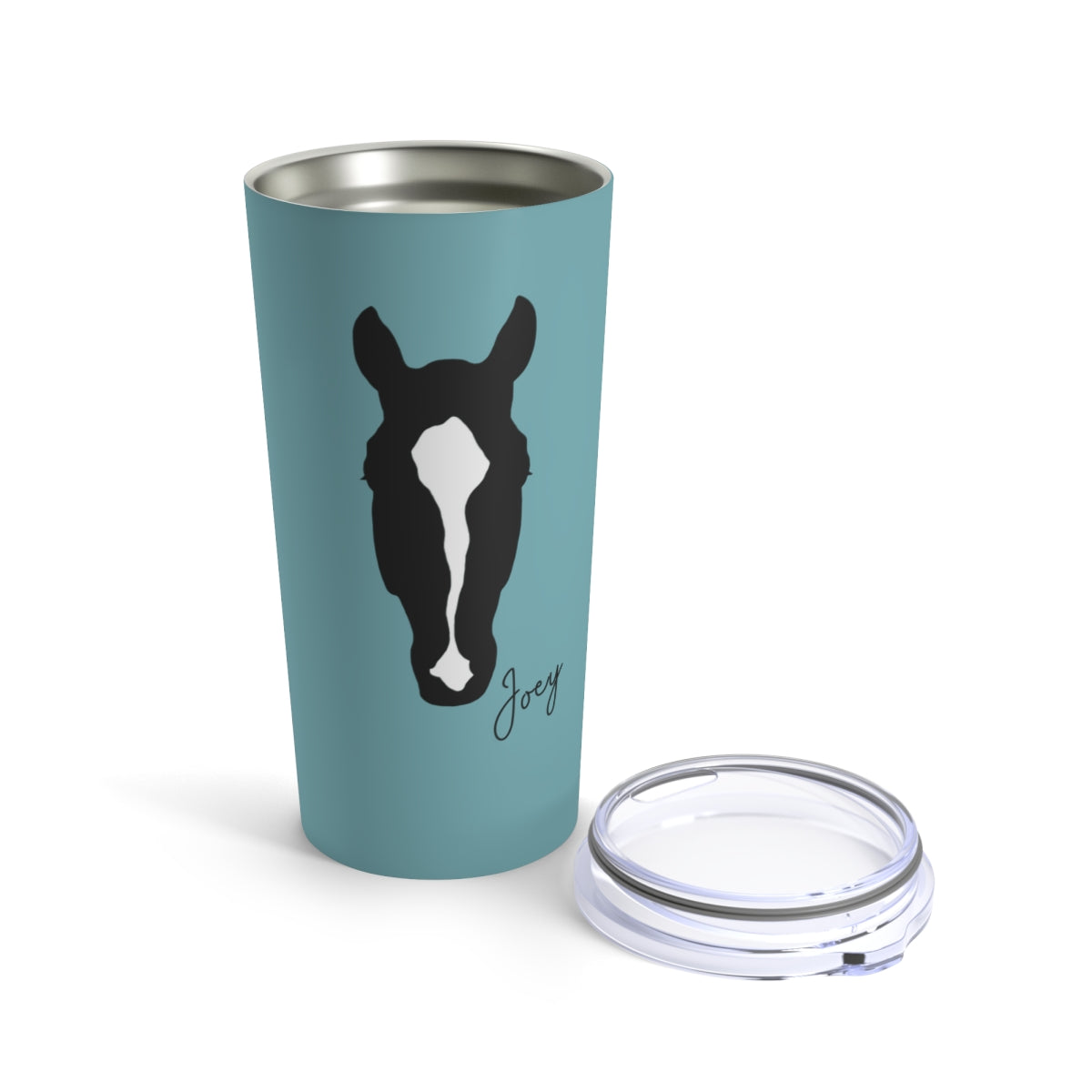Custom Horse Portrait Vacuum Tumbler, 20oz