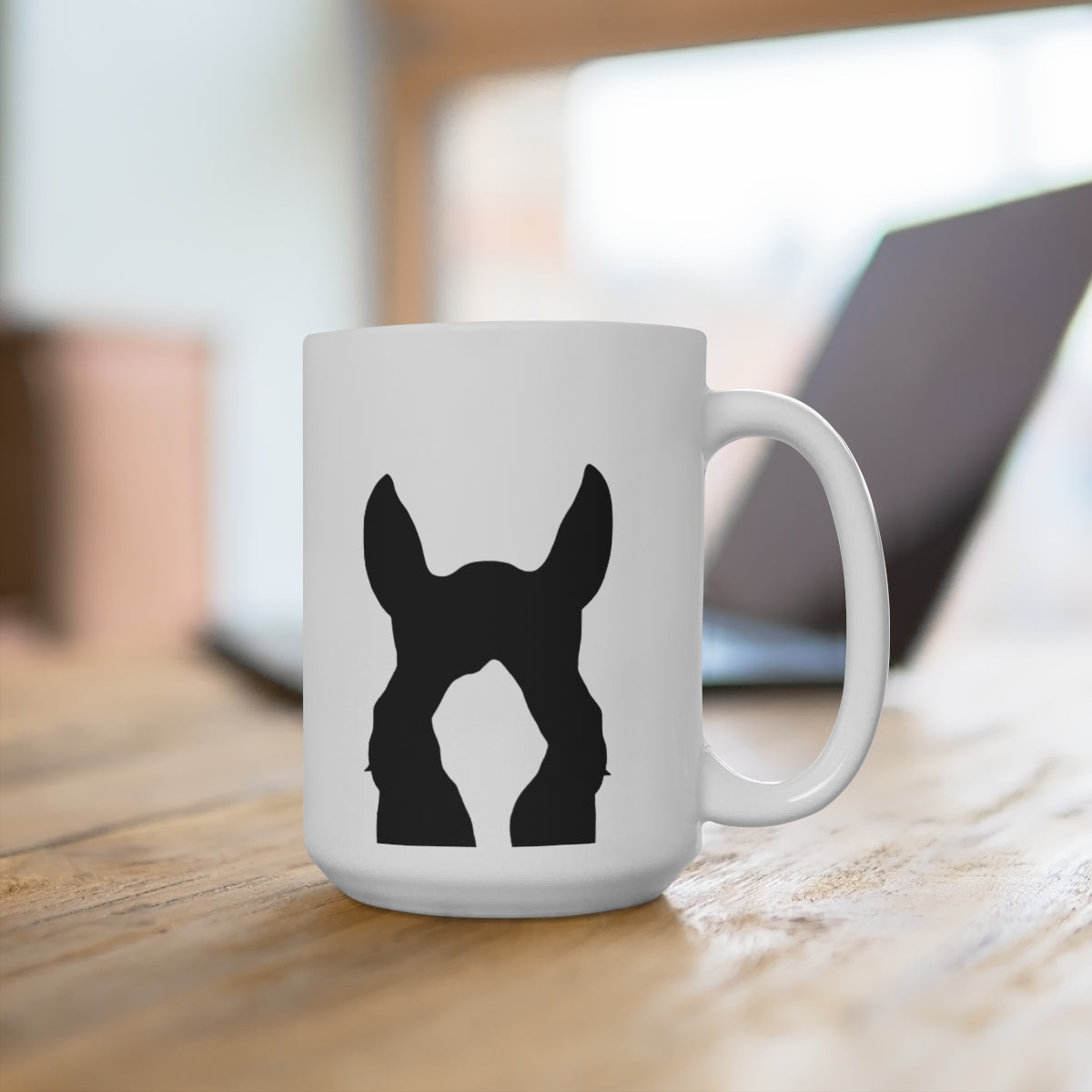 Custom Horse Silhouette Ceramic Mug 15oz