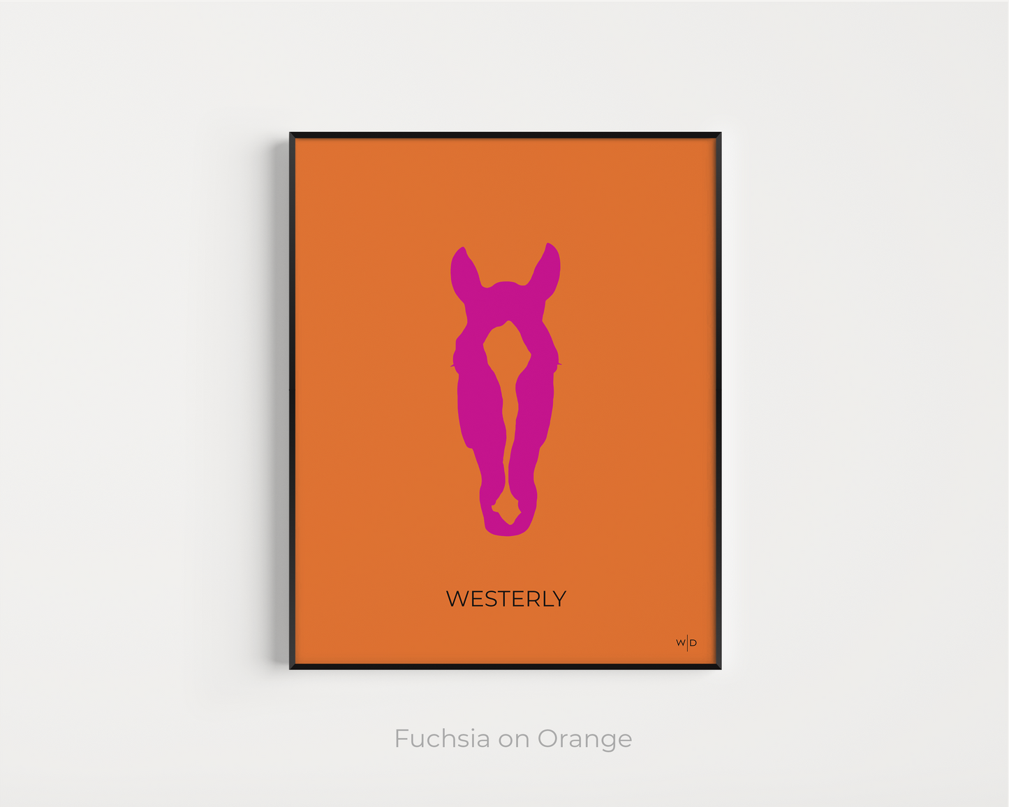 Custom Duotone Digital Download Horse Silhouette 8x10"