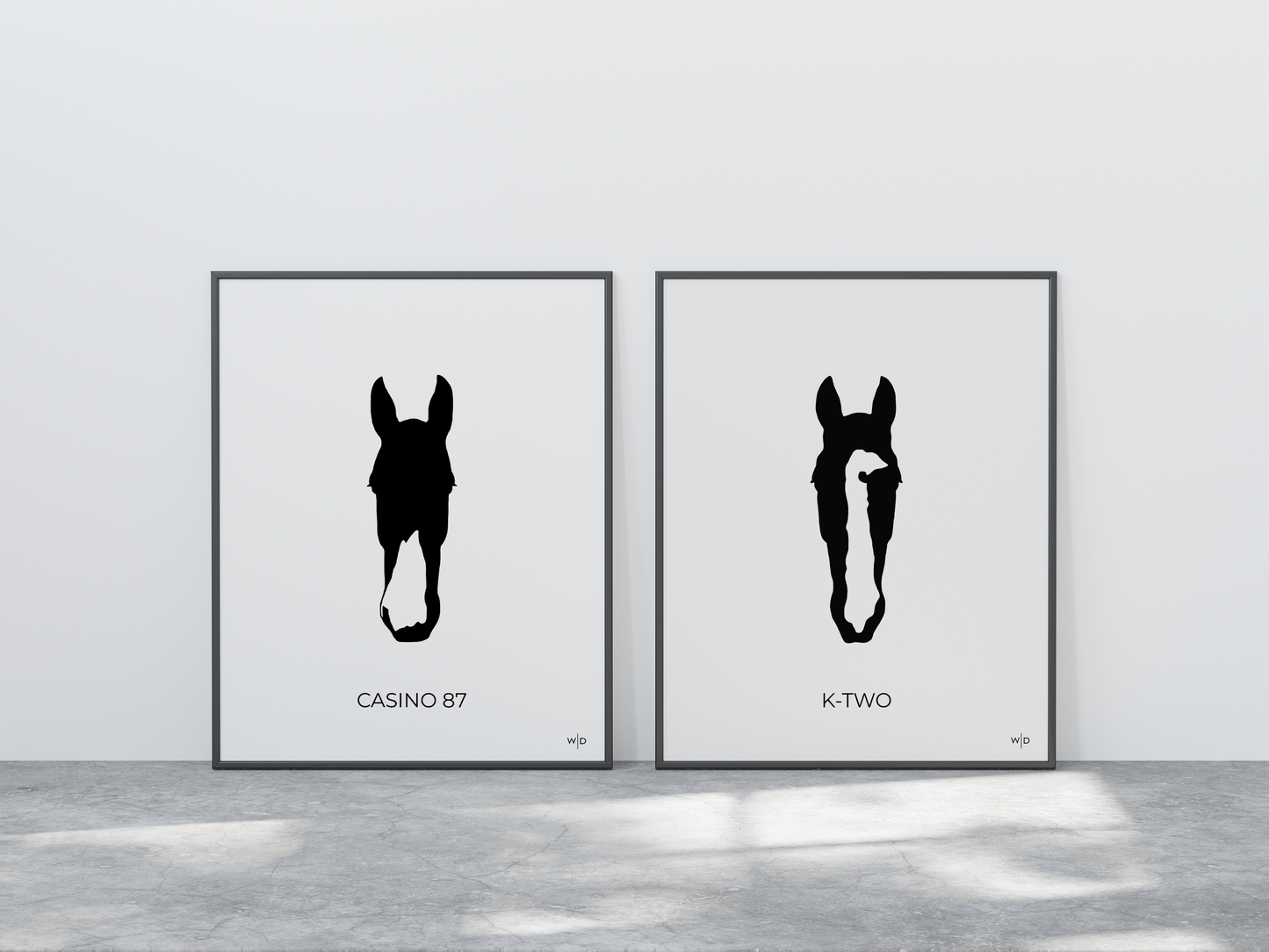 Custom Horse Digital Download Horse Silhouette B&W 8x10"