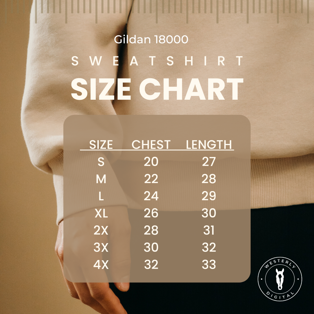 Weekends Wine and Horses Crew Sweatshirt