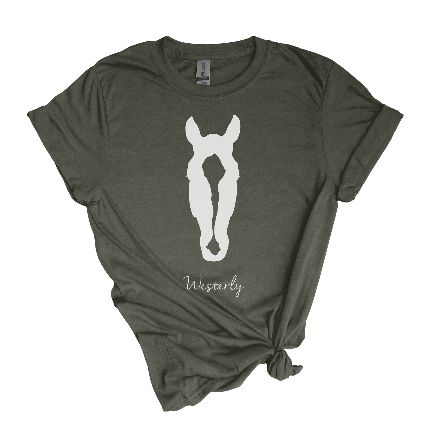 Heather Green Military Tee
