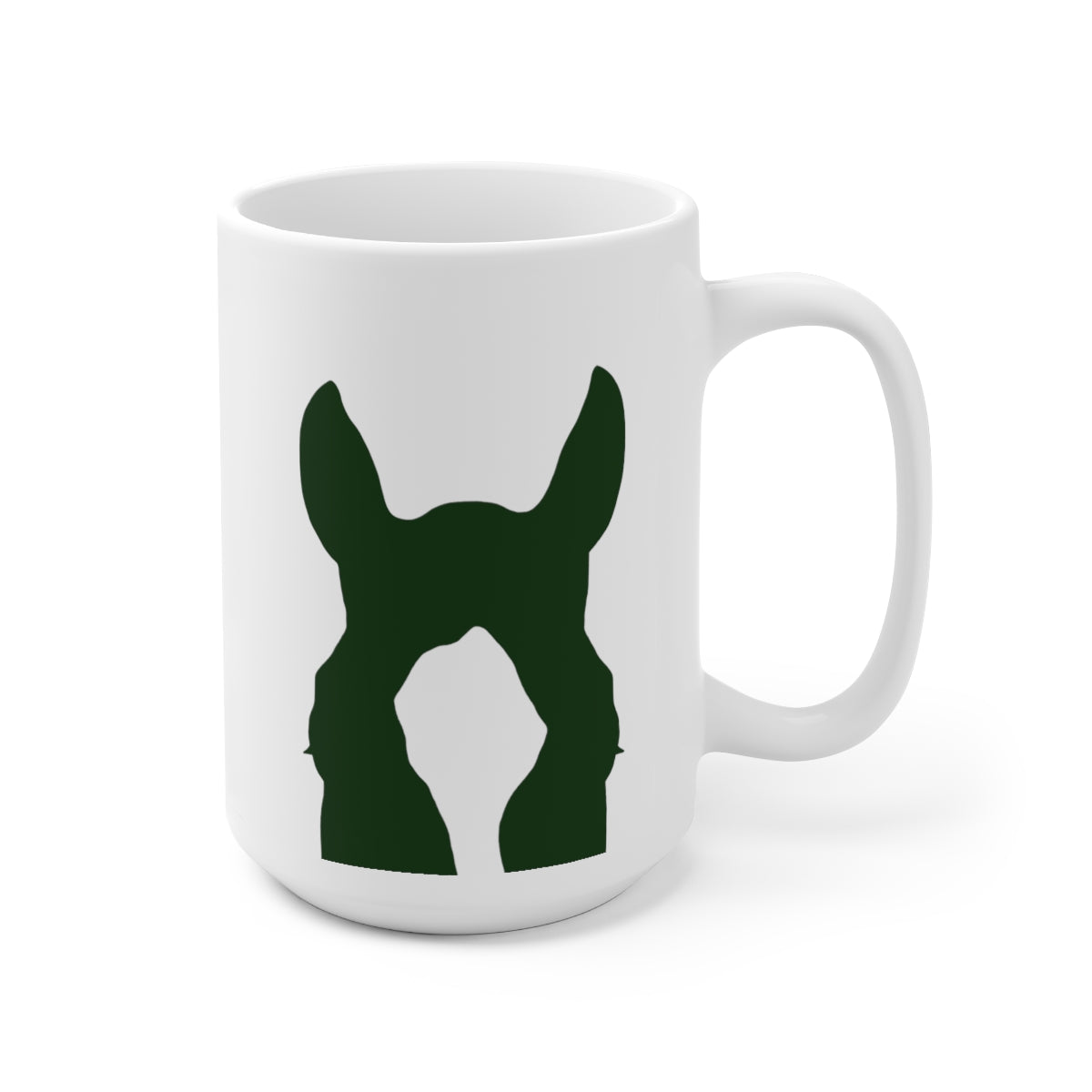 Custom Horse Silhouette Ceramic Mug 15oz