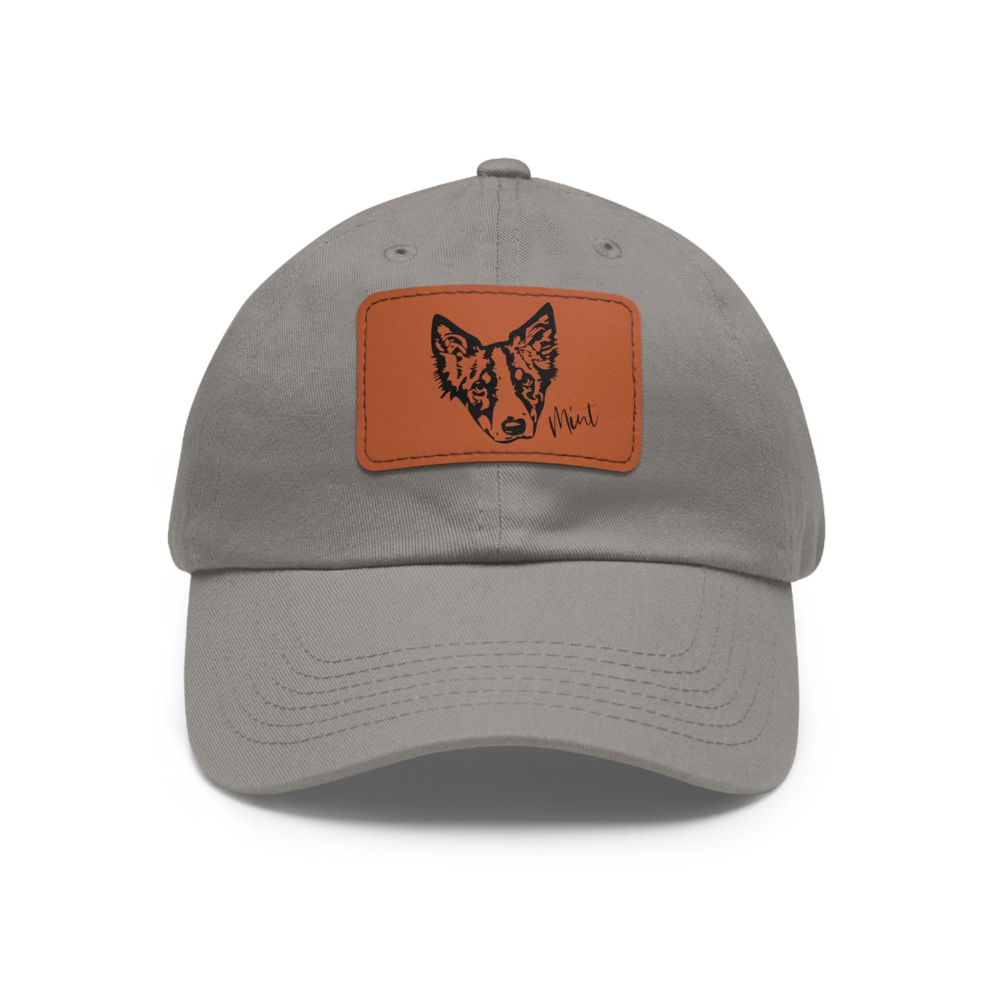 Custom Pet Dad Hat with Leather Patch