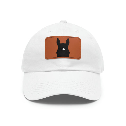 Custom Peekaboo Horse Silhouette Hat with Leather Patch