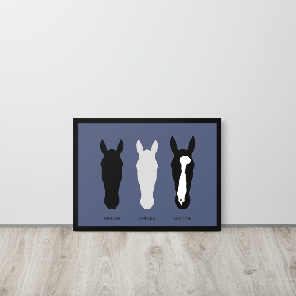 Multi Horse Framed Poster Print