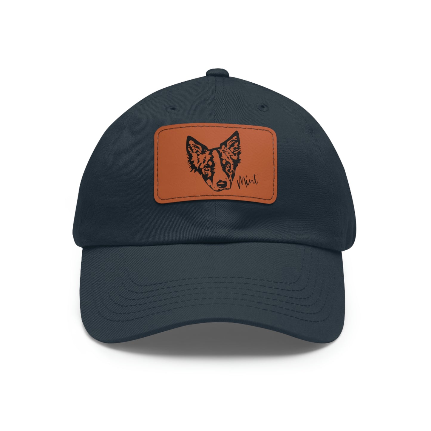 Custom Pet Dad Hat with Leather Patch