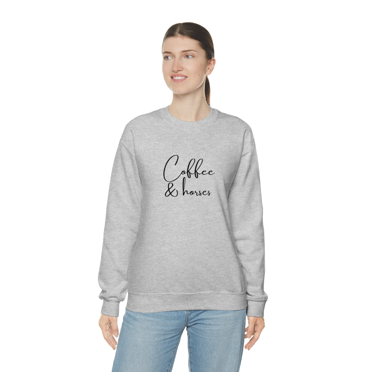 Coffee and Horses Crew Sweatshirt