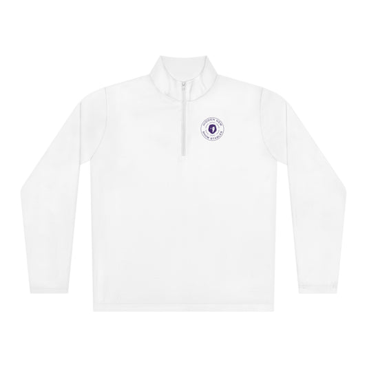 Quarter-Zip Sunshirt Pullover with Logo Front & Back