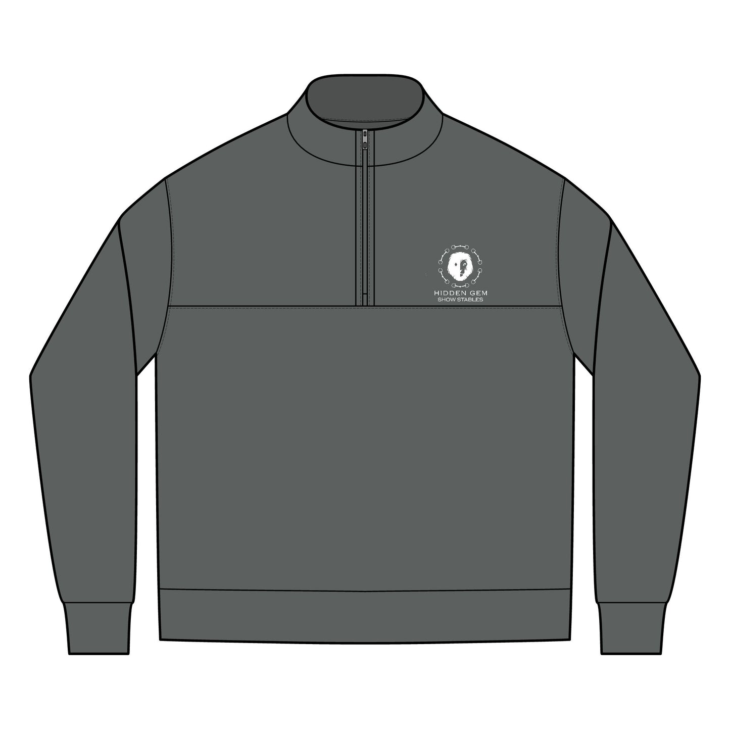 Hidden Gem Embroidered Quarter-Zip Pullover