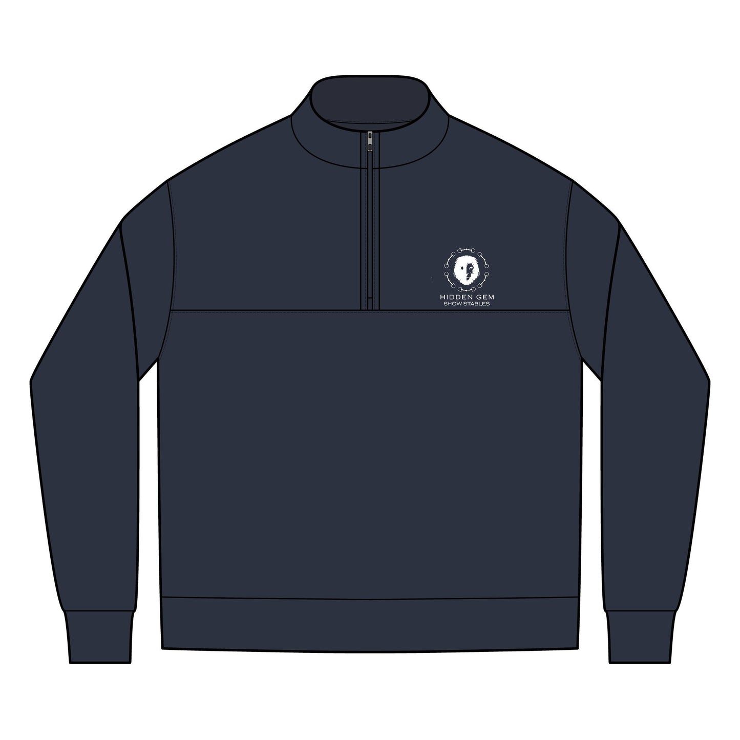 Hidden Gem Embroidered Quarter-Zip Pullover