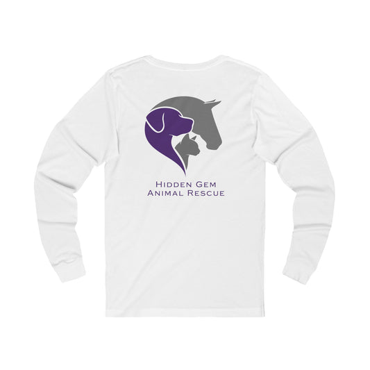 Hidden Gem Animal Rescue Unisex Jersey Long Sleeve Tee