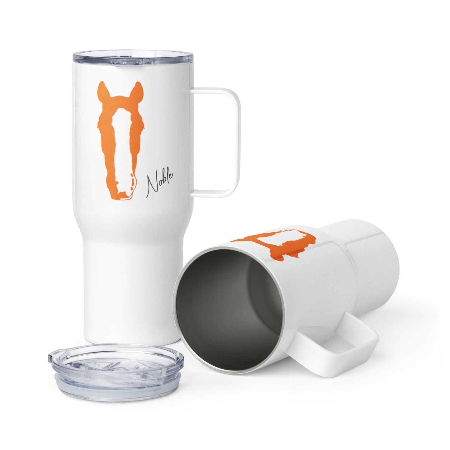 25oz Custom Silhouette Travel Tumbler with Handle