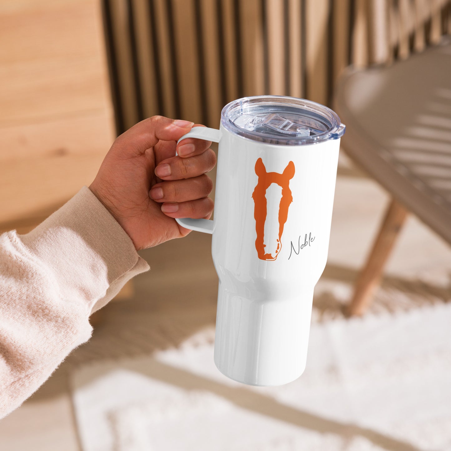 25oz Custom Silhouette Travel Tumbler with Handle