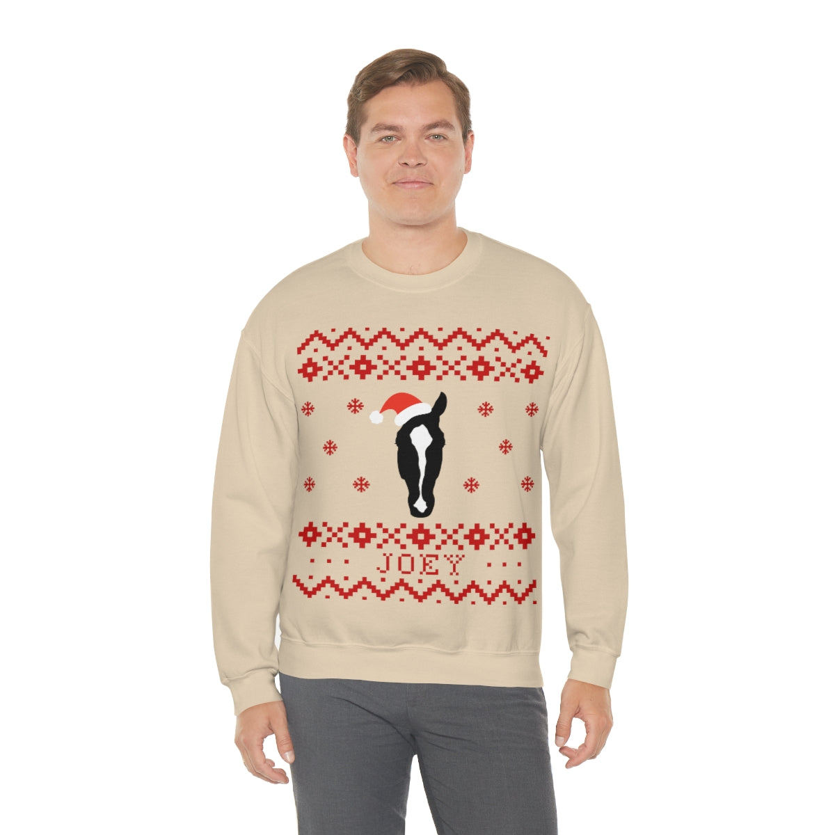 Custom Equestrian Christmas Sweater Crewneck