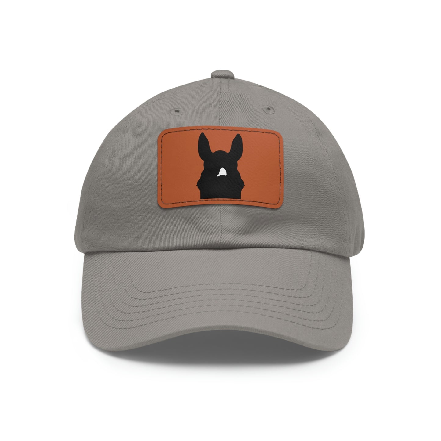 Custom Peekaboo Horse Silhouette Hat with Leather Patch