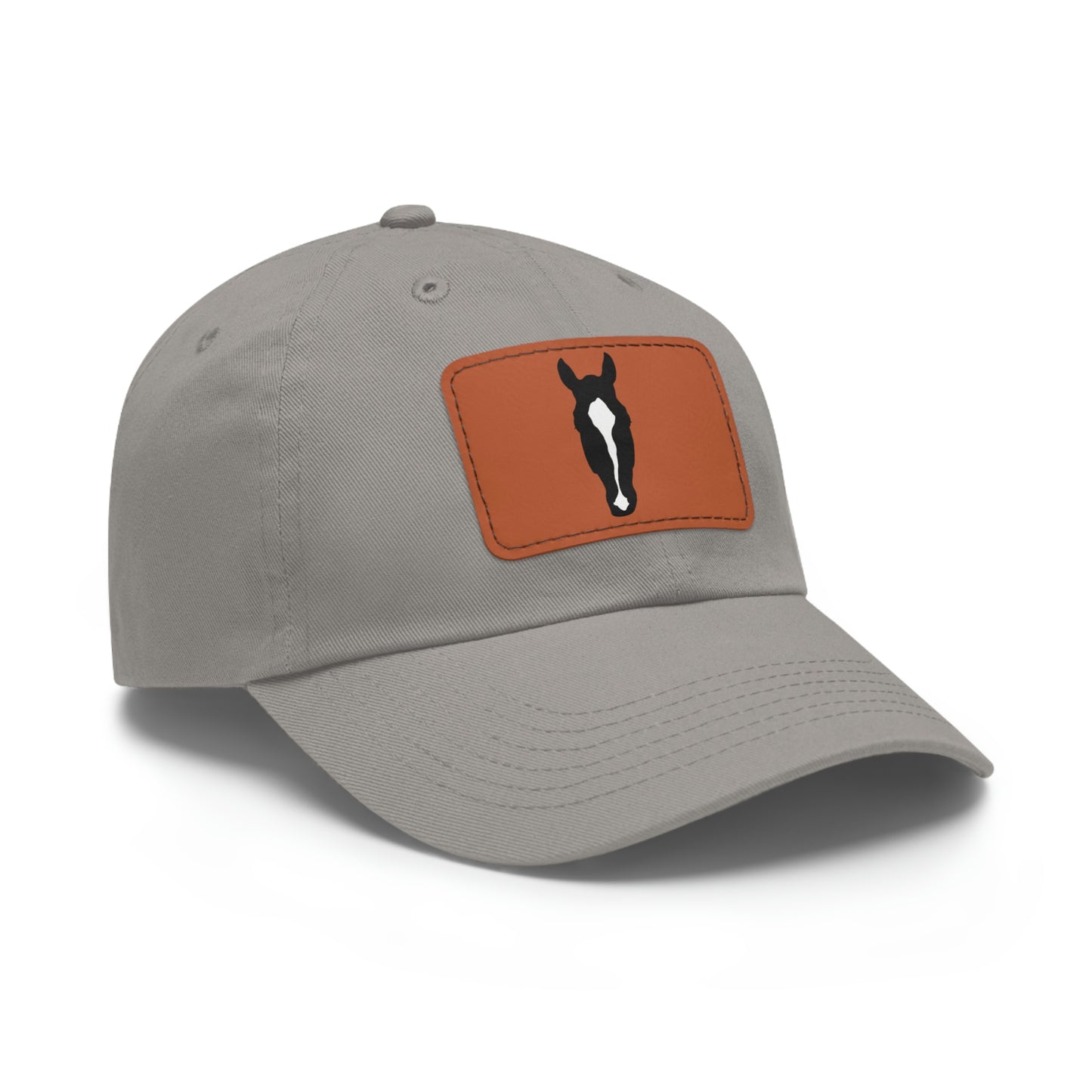 Custom Horse Silhouette Hat with Leather Patch