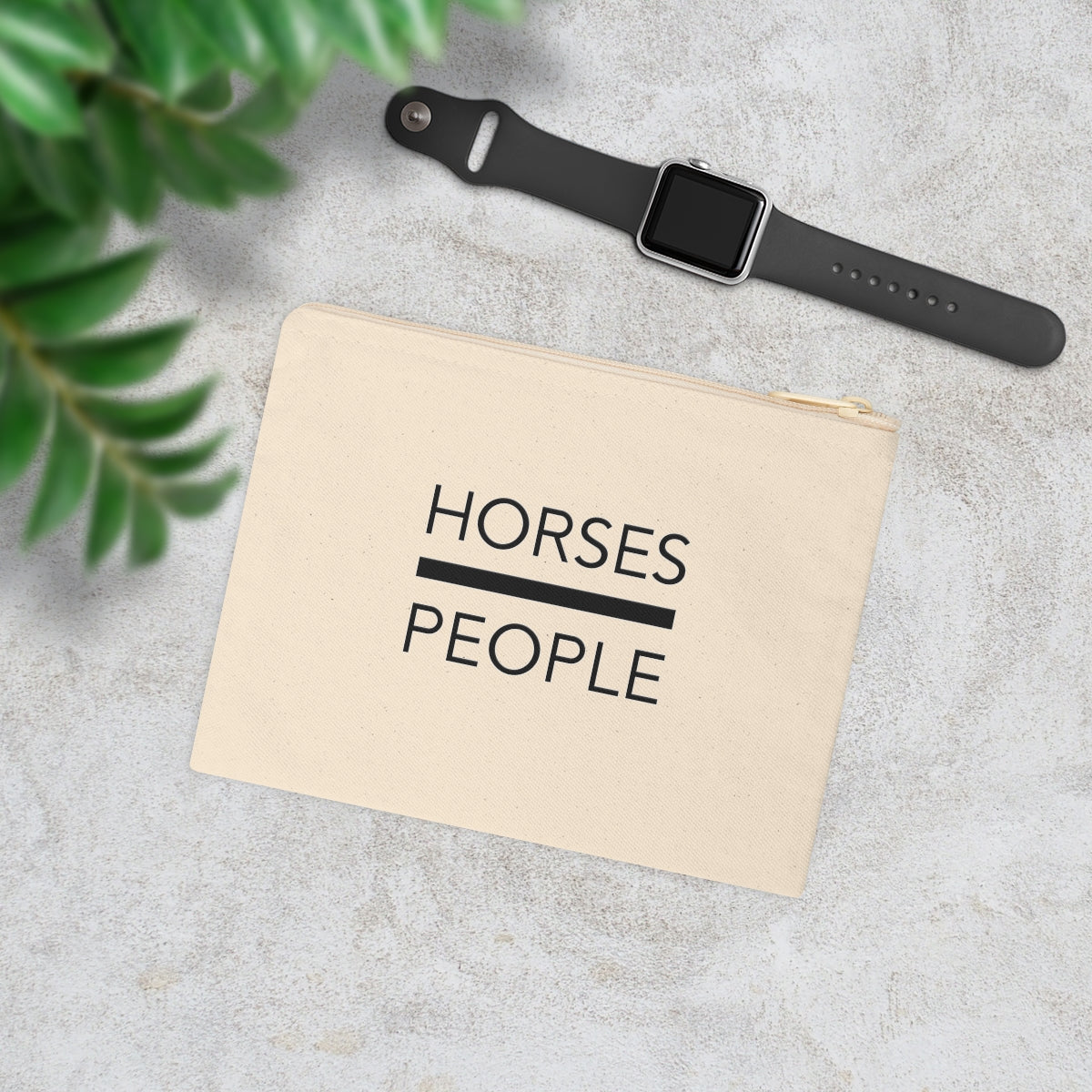 Horses Over People Zipper Pouch