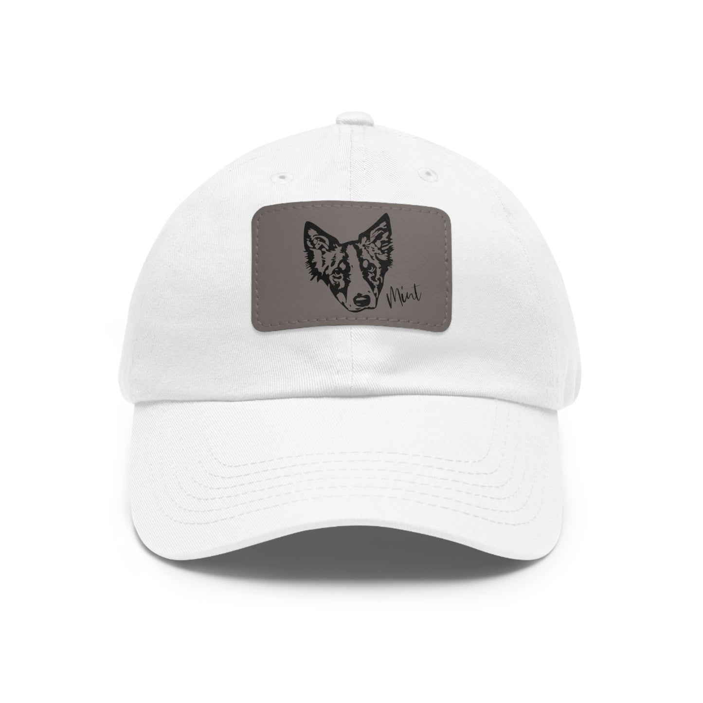 Custom Pet Dad Hat with Leather Patch