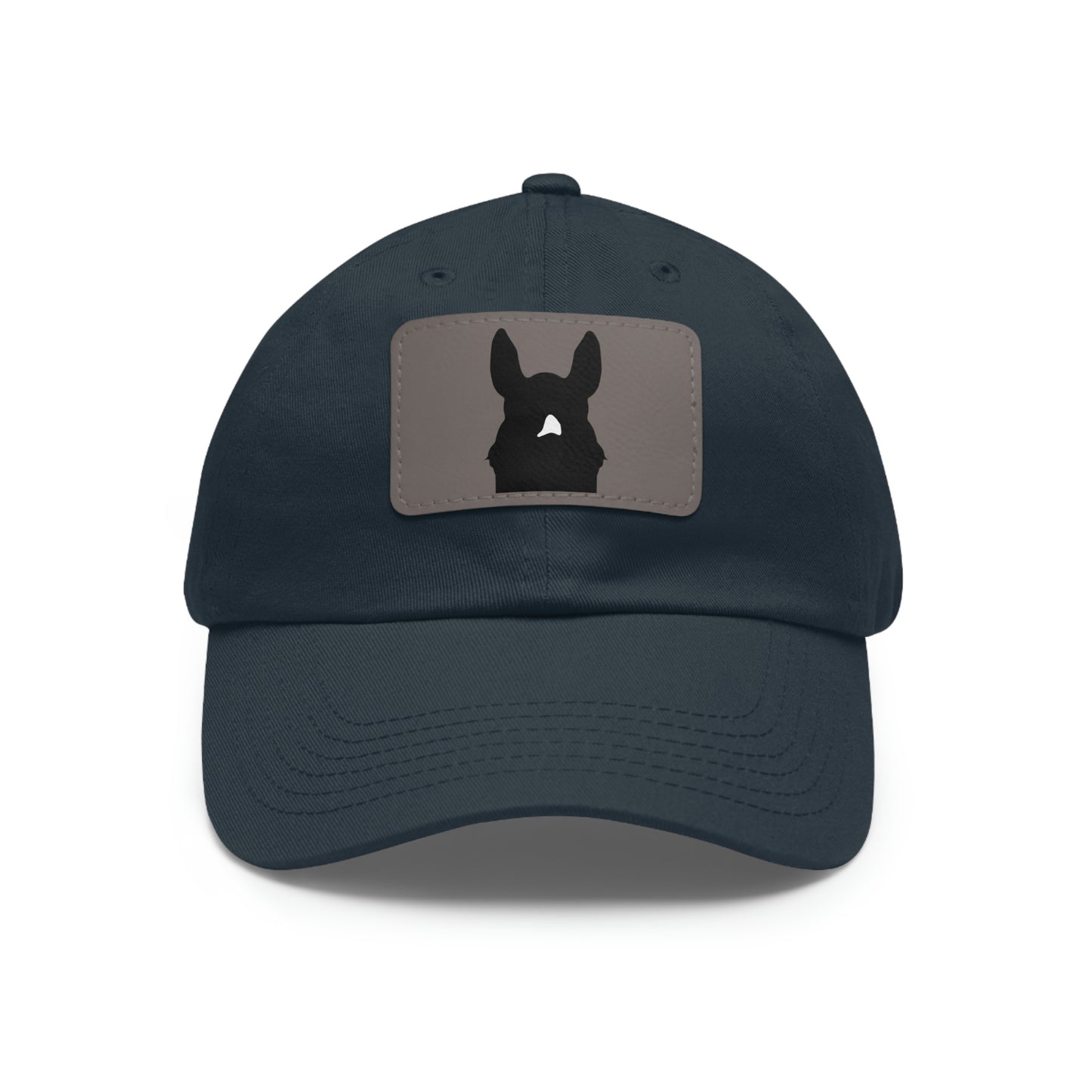 Custom Peekaboo Horse Silhouette Hat with Leather Patch