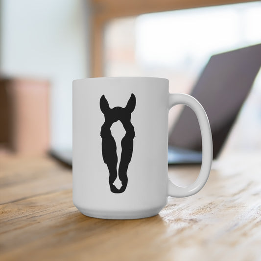 Custom Horse Silhouette Ceramic Mug 15oz