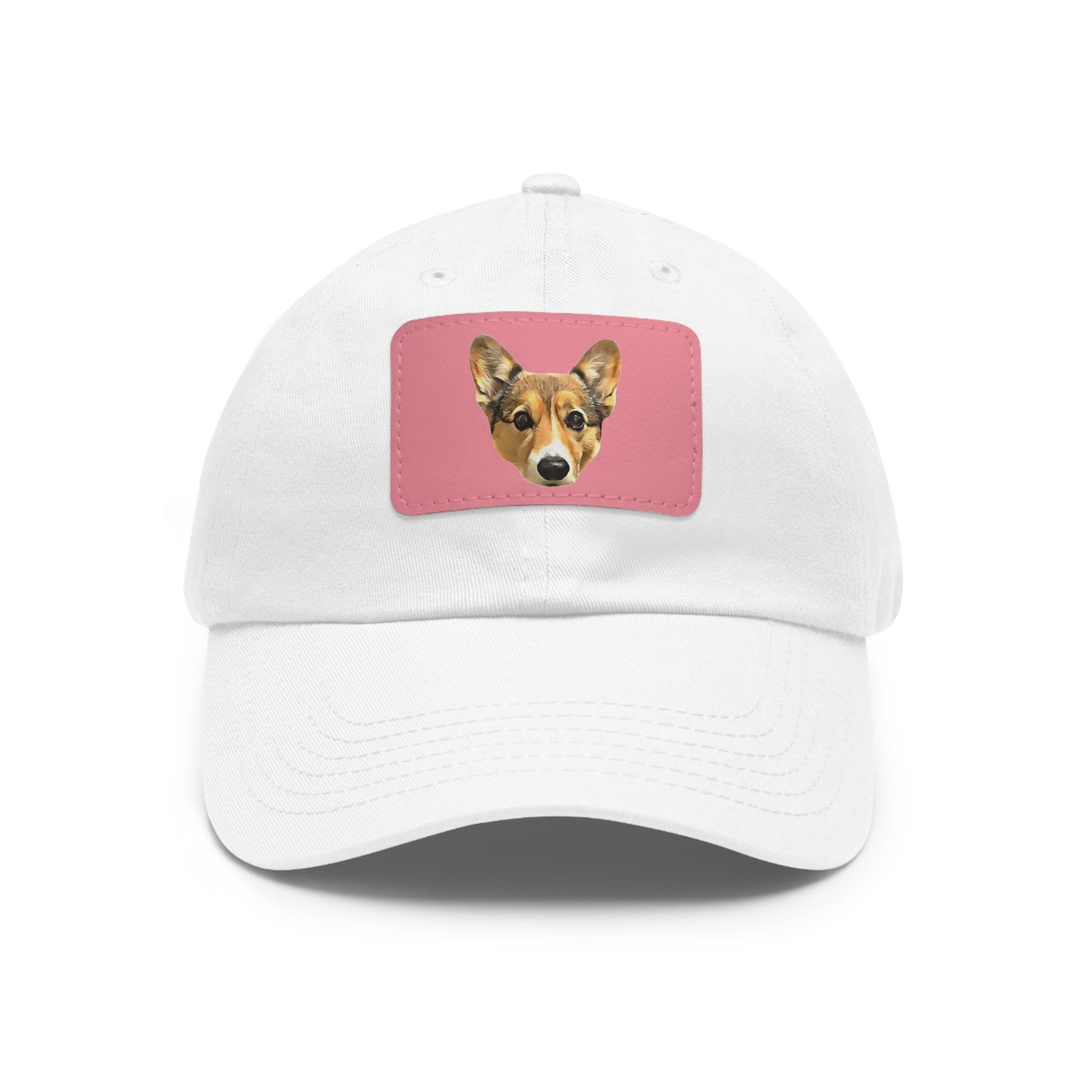 Custom Illustrated Pet Dad Hat with Leather Patch