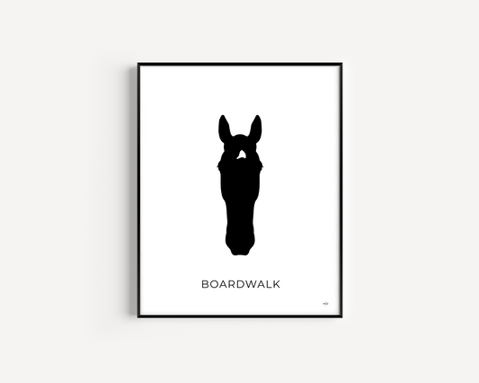 Custom Horse Silhouette Digital Download 16x20"