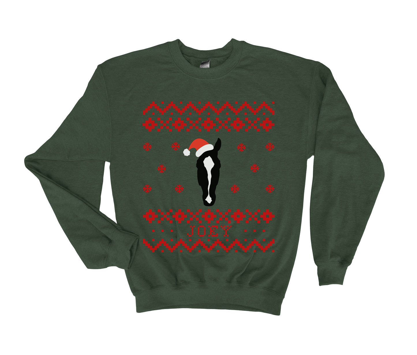 Custom Equestrian Christmas Sweater Crewneck